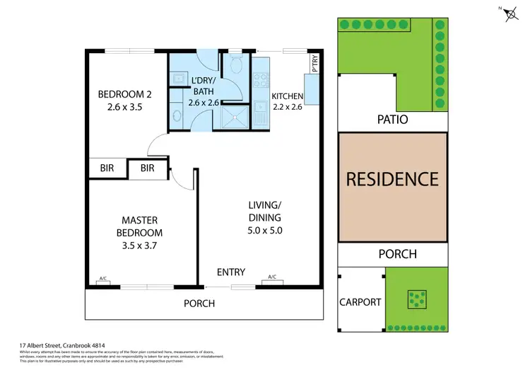 Floorplan of Homely unit listing, 64/17 Albert Street, Cranbrook QLD 4814