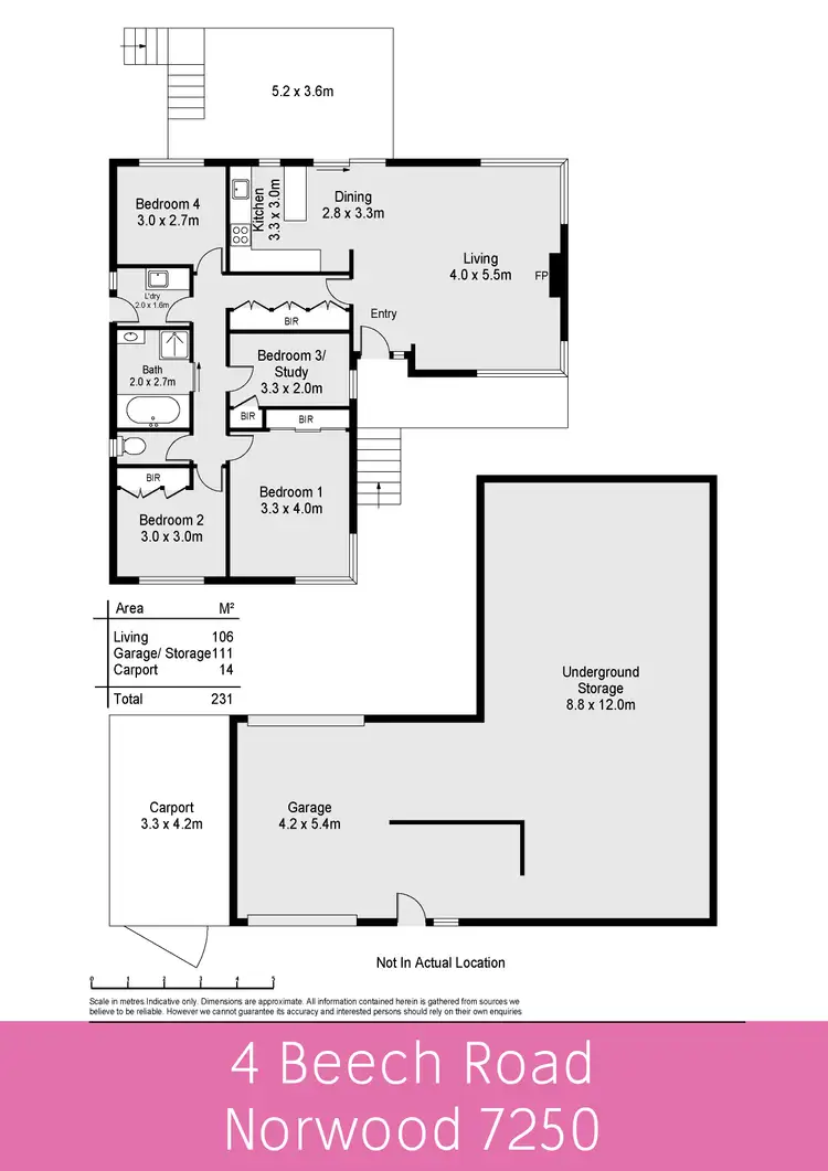 Floorplan of Homely house listing, 4 Beech Road, Norwood TAS 7250