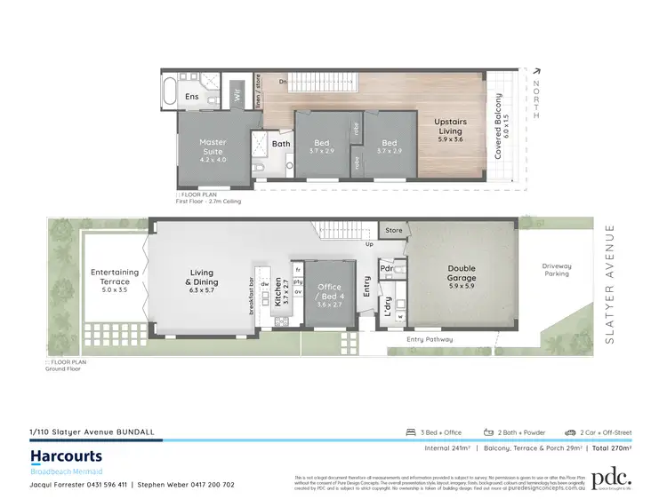 Floorplan of Homely house listing, 1/110 Slatyer Avenue, Bundall QLD 4217
