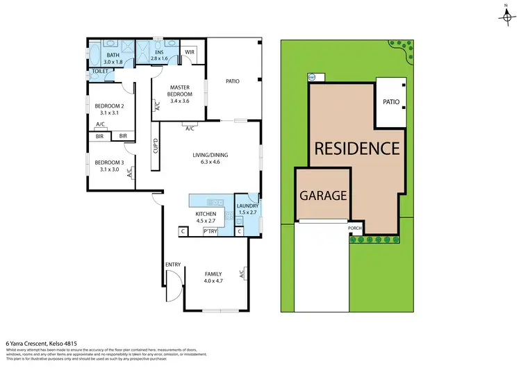 Floorplan of Homely house listing, 6 Yarra Crescent, Kelso QLD 4815