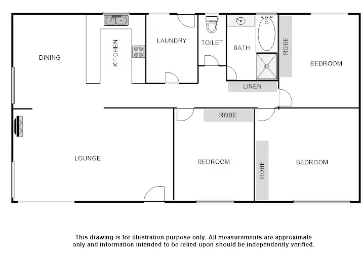 Floorplan of Homely house listing, 3 Jervois Street, Bordertown SA 5268