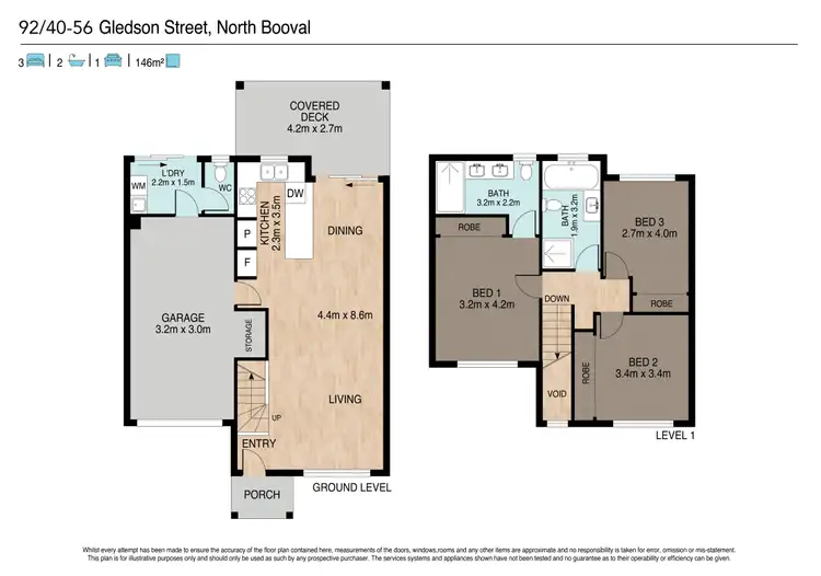 Floorplan of Homely house listing, 92/40-56 Gledson Street, North Booval QLD 4304