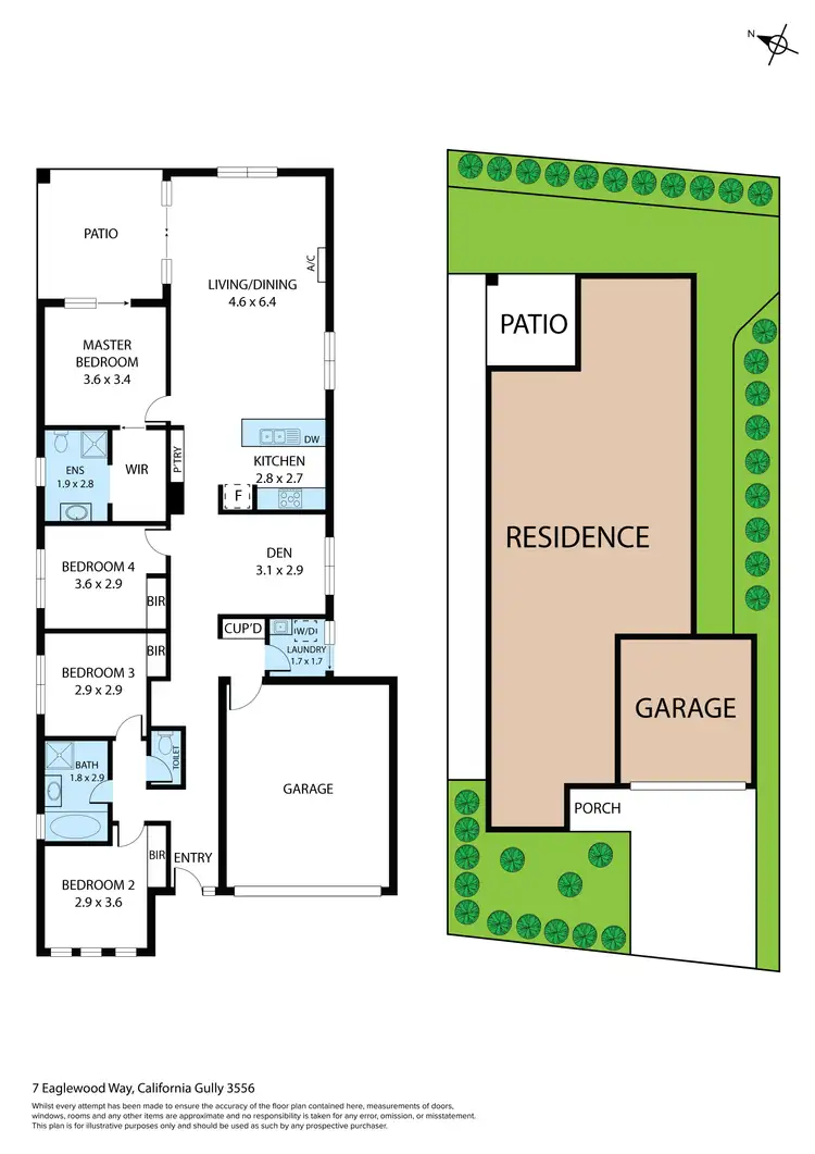 Floorplan of Homely house listing, 7 Eaglewood Way, California Gully VIC 3556