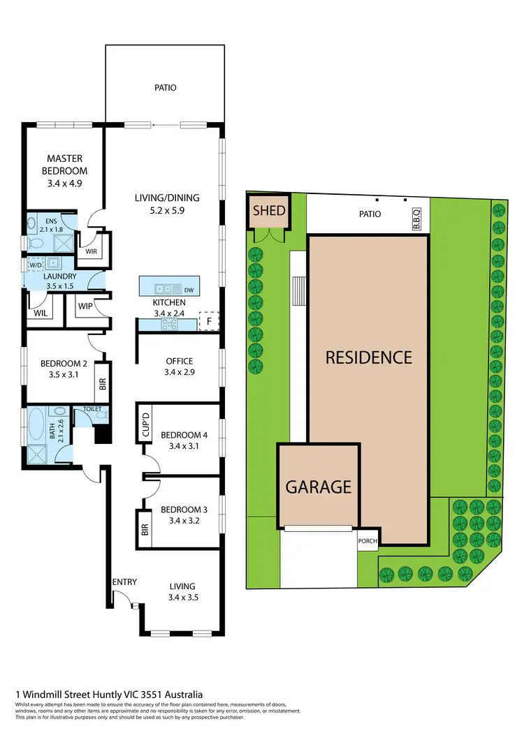 Floorplan of Homely house listing, 1 Windmill Street, Huntly VIC 3551