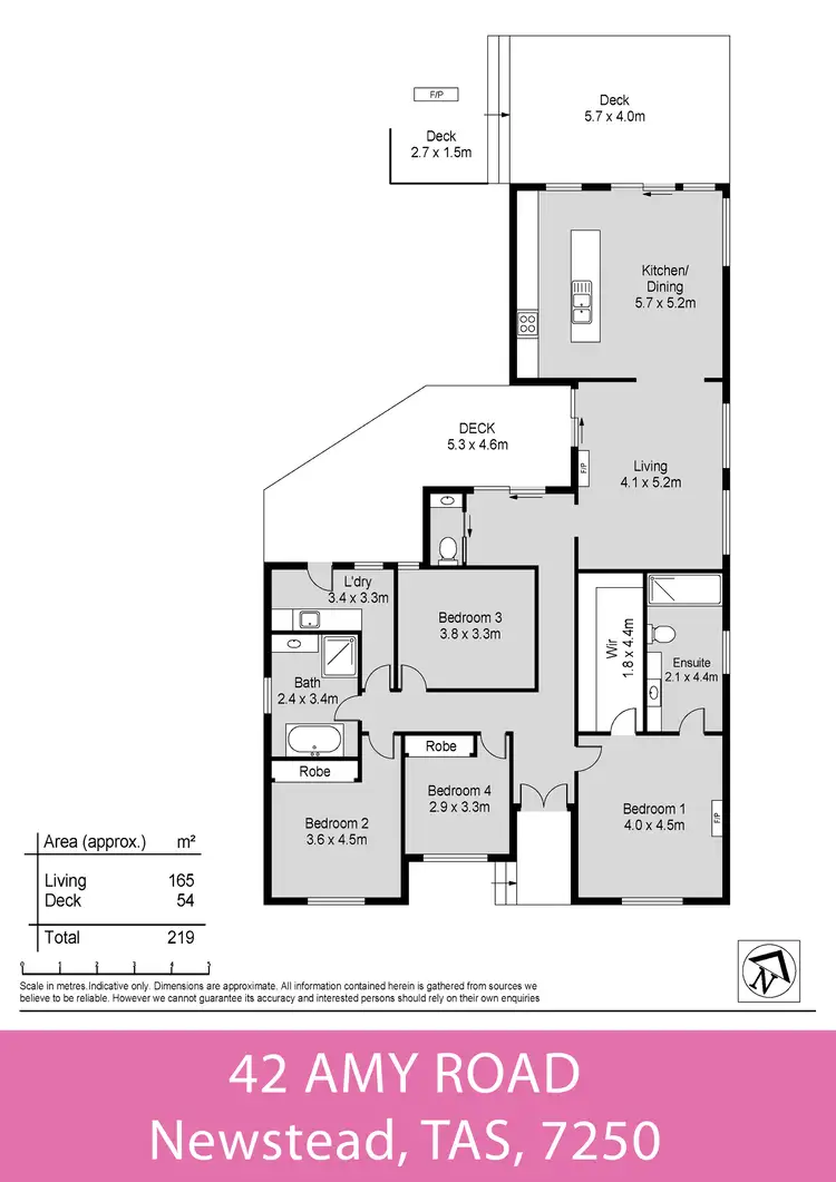 Floorplan of Homely house listing, 42 Amy Road, Newstead TAS 7250