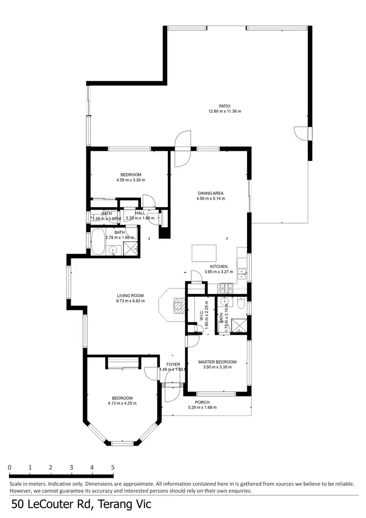 Floorplan of Homely rural property listing, 50 Le Couteur Road, Terang VIC 3264