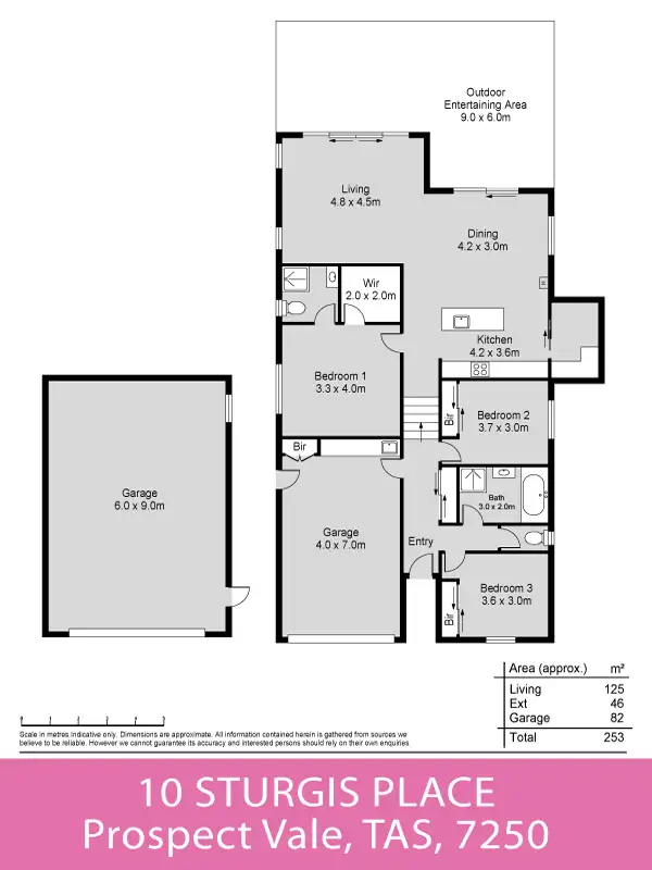 Floorplan of Homely house listing, 10 Sturgis Place, Prospect Vale TAS 7250