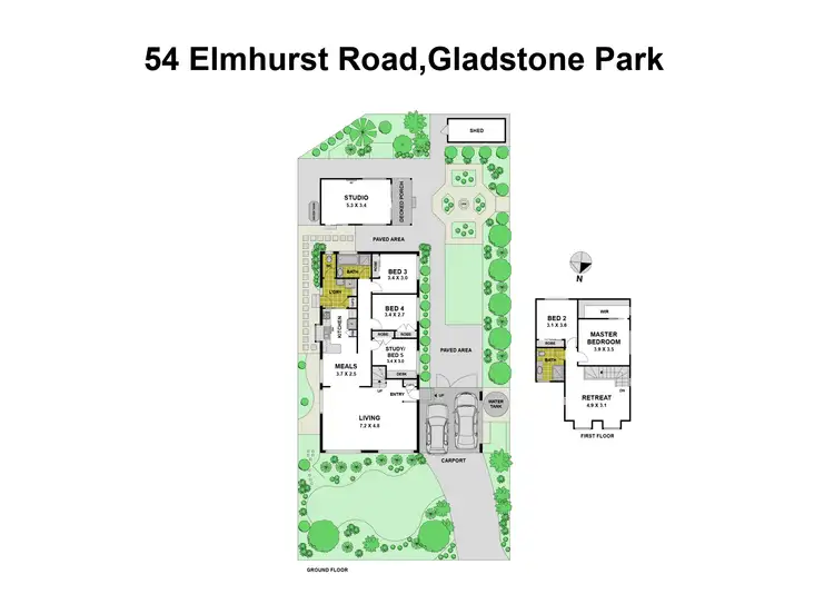 Floorplan of Homely house listing, 54 Elmhurst Road, Gladstone Park VIC 3043