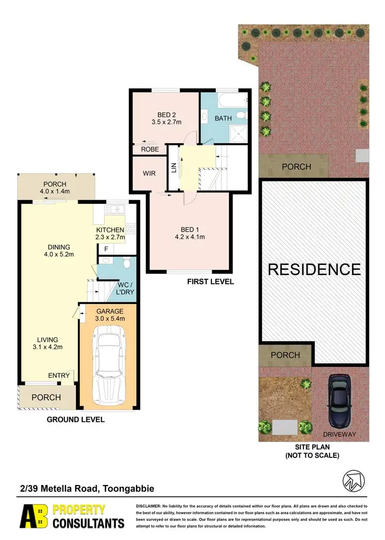 Floorplan of Homely townhouse listing, 2/39-41 Metella Road, Toongabbie NSW 2146