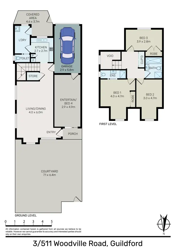Floorplan of Homely townhouse listing, 3/511 Woodville Road, Guildford NSW 2161