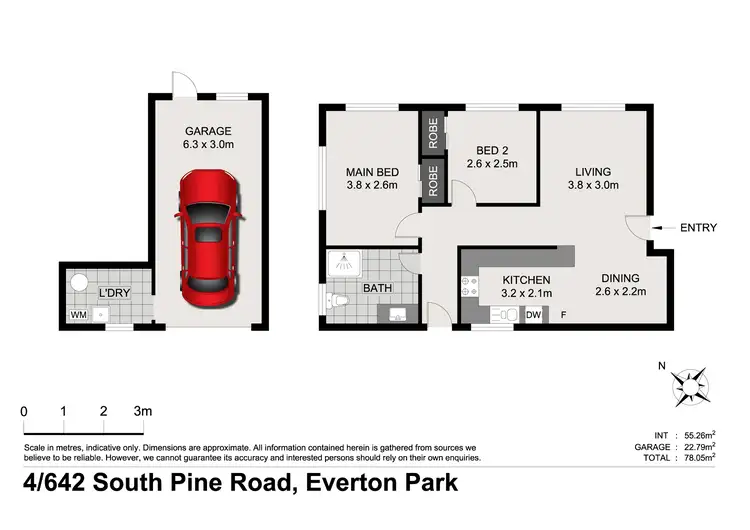 Floorplan of Homely unit listing, 4/642 South Pine Road, Everton Park QLD 4053