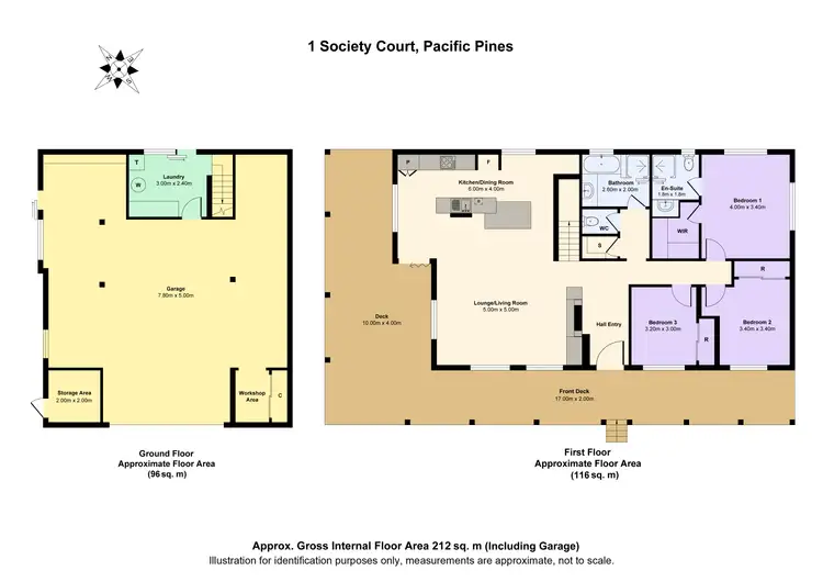 Floorplan of Homely house listing, 1 Society Court, Pacific Pines QLD 4211