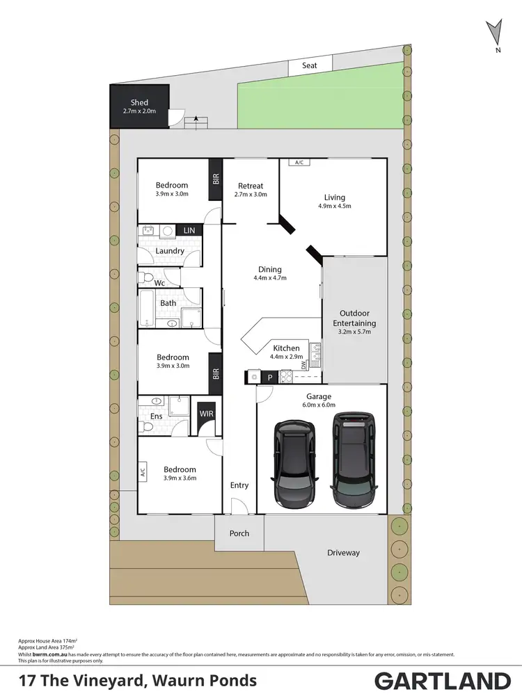 Floorplan of Homely house listing, 17 The Vineyard, Waurn Ponds VIC 3216