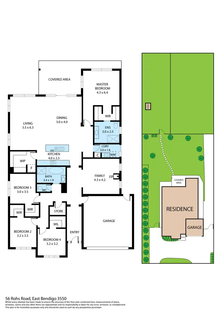 Floorplan of Homely house listing, 56A Rohs Road, East Bendigo VIC 3550