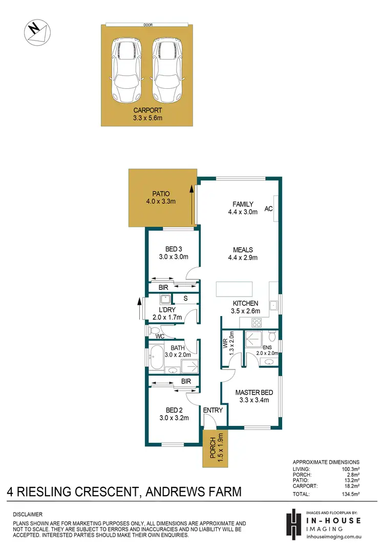 Floorplan of Homely house listing, 4 Riesling Crescent, Andrews Farm SA 5114