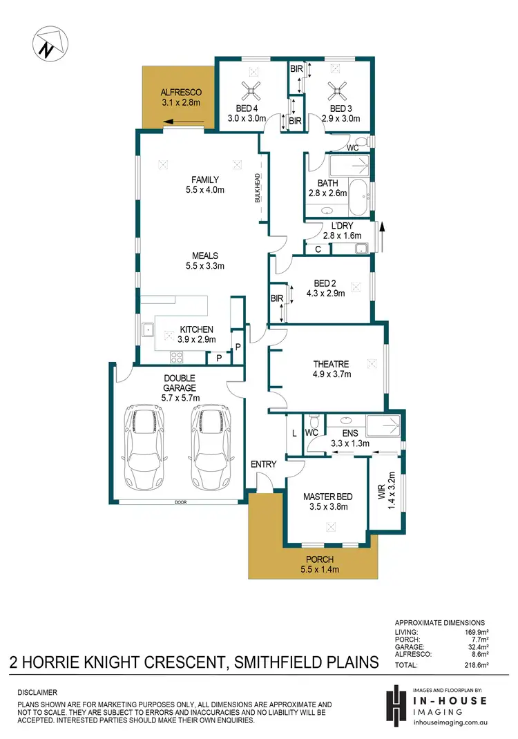Floorplan of Homely house listing, 2 Horrie Knight Crescent, Smithfield Plains SA 5114