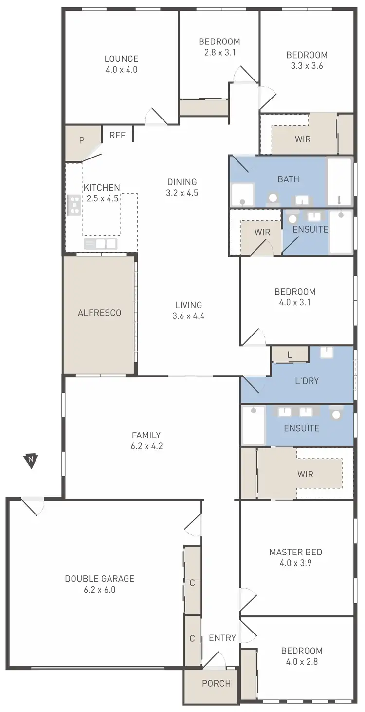 Floorplan of Homely house listing, 31 Clementson Drive, Caroline Springs VIC 3023
