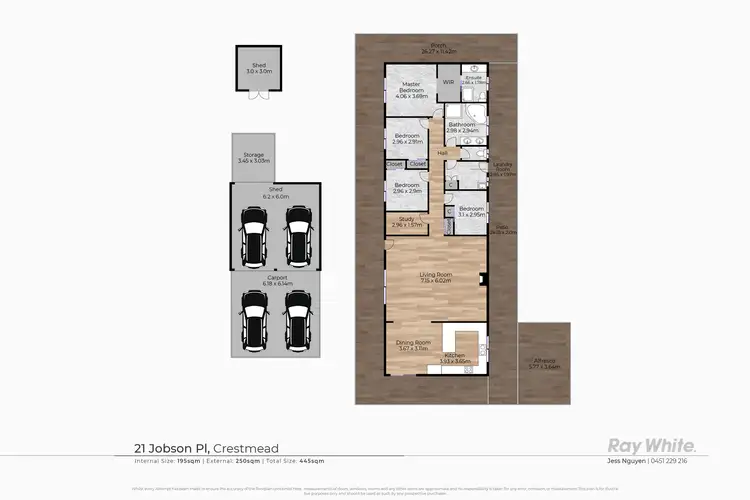 Floorplan of Homely house listing, 21 Jobson Place, Crestmead QLD 4132