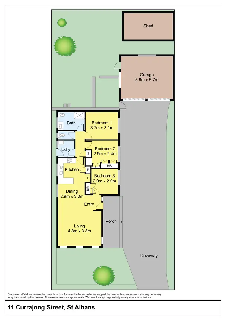 Floorplan of Homely house listing, 11 Currajong Street, St Albans VIC 3021