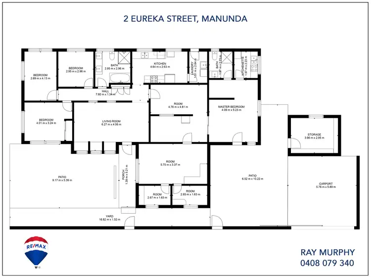 Floorplan of Homely house listing, 2 Eureka Street, Manunda QLD 4870