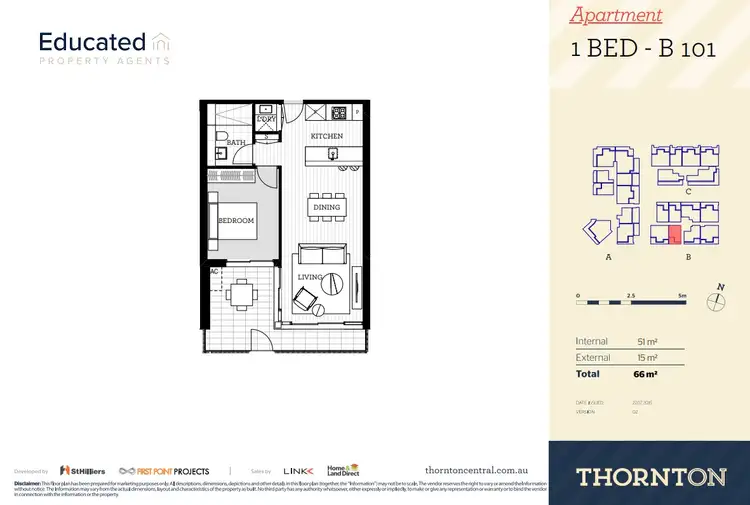 Floorplan of Homely apartment listing, 101/81B Lord Sheffield Circuit, Penrith NSW 2750