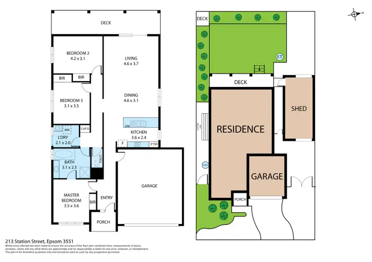 Floorplan of Homely house listing, 213 Station Street, Epsom VIC 3551