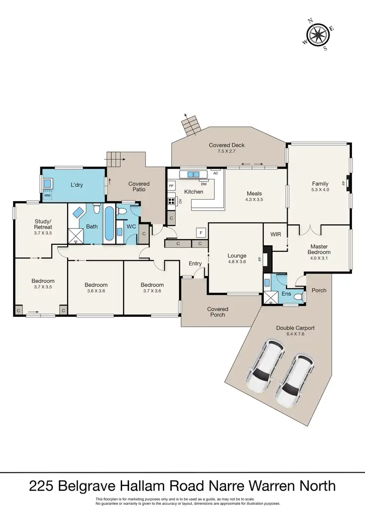 Floorplan of Homely house listing, 225 Belgrave Hallam Road, Narre Warren North VIC 3804