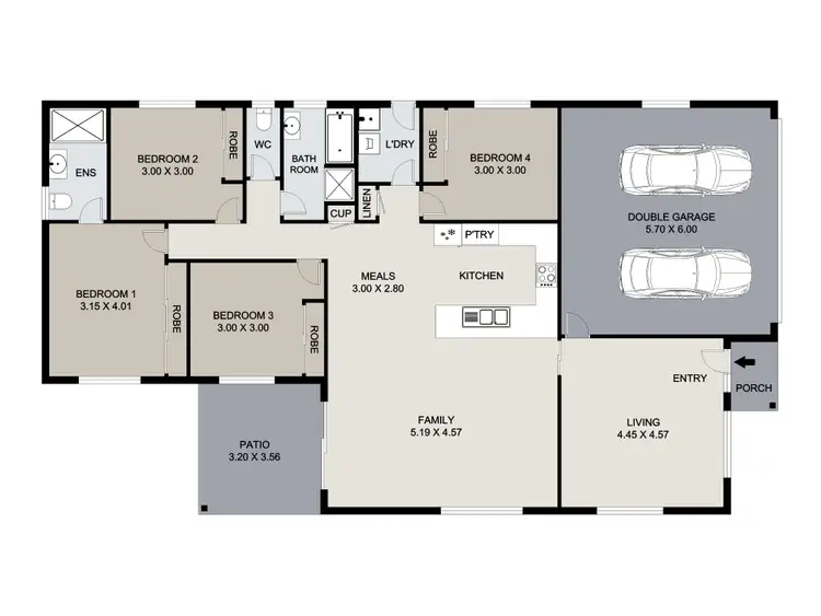 Floorplan of Homely house listing, 4 Gilcrest Close, Calliope QLD 4680