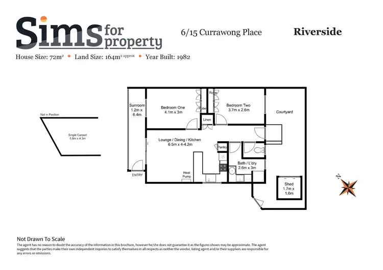 Floorplan of Homely unit listing, 6/15 Currawong Place, Riverside TAS 7250
