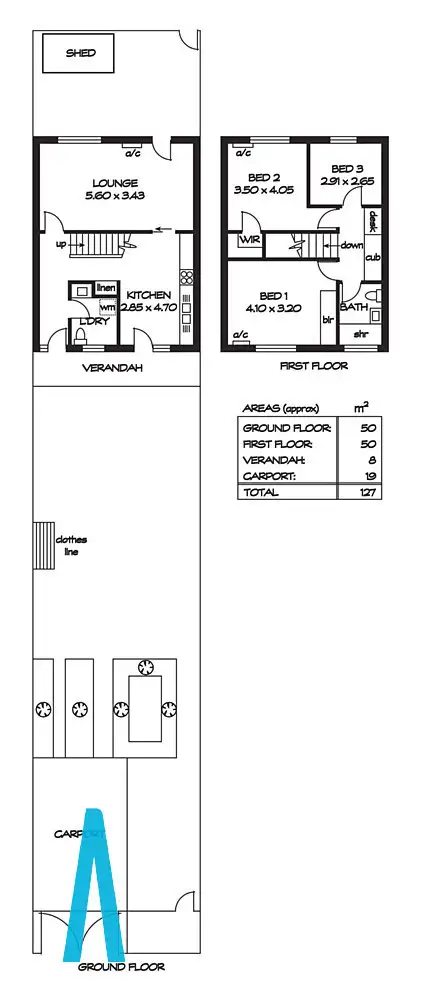 Floorplan of Homely house listing, 3/41 Codd Street, Para Hills West SA 5096