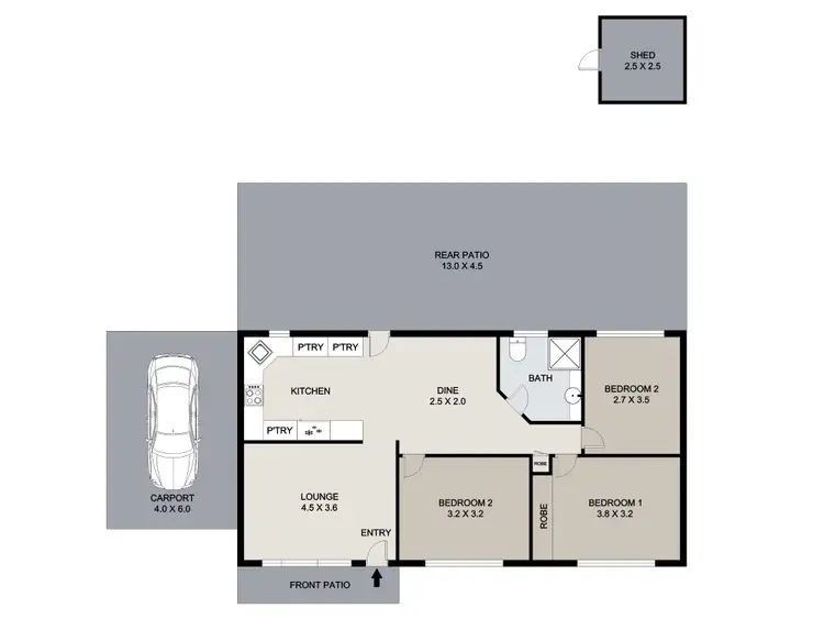 Floorplan of Homely house listing, 13 Girralong Street, Eagleby QLD 4207