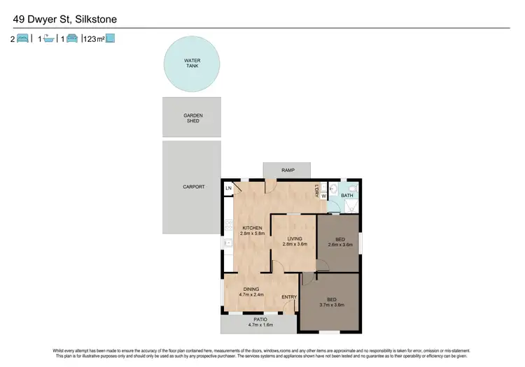 Floorplan of Homely house listing, 49 Dwyer Street, Silkstone QLD 4304