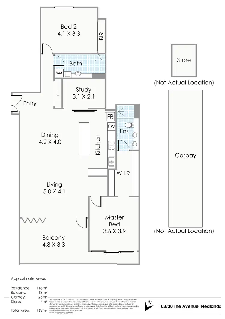 Floorplan of Homely house listing, 103/30 The Avenue, Nedlands WA 6009