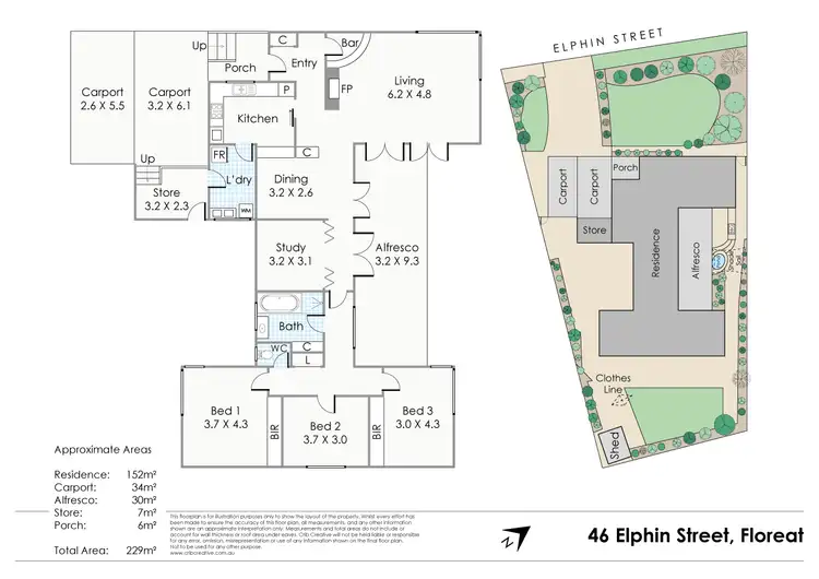 Floorplan of Homely house listing, 46 Elphin Street, Floreat WA 6014