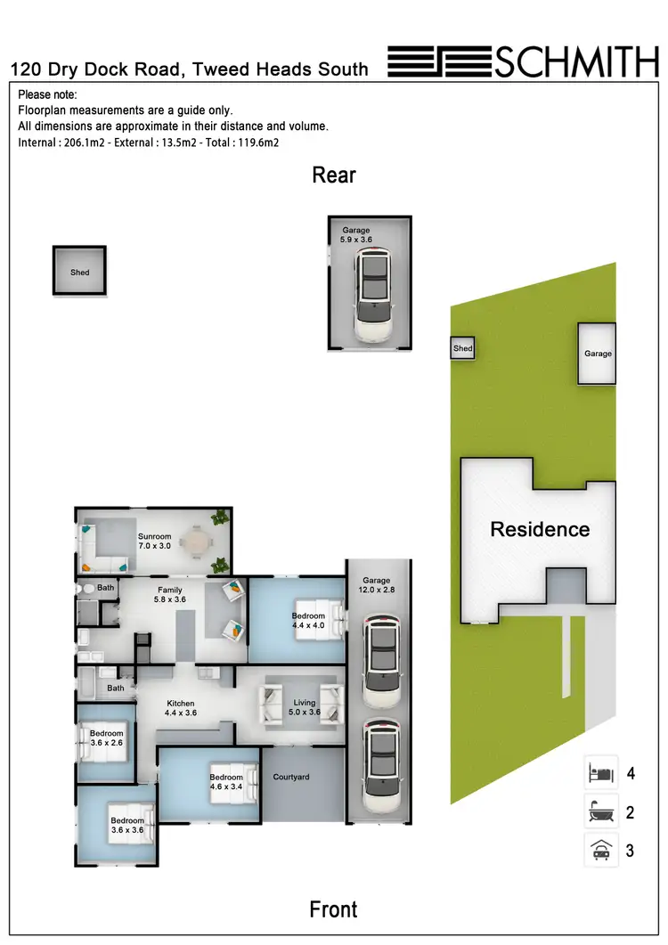 Floorplan of Homely house listing, 120 Dry Dock Road, Tweed Heads South NSW 2486