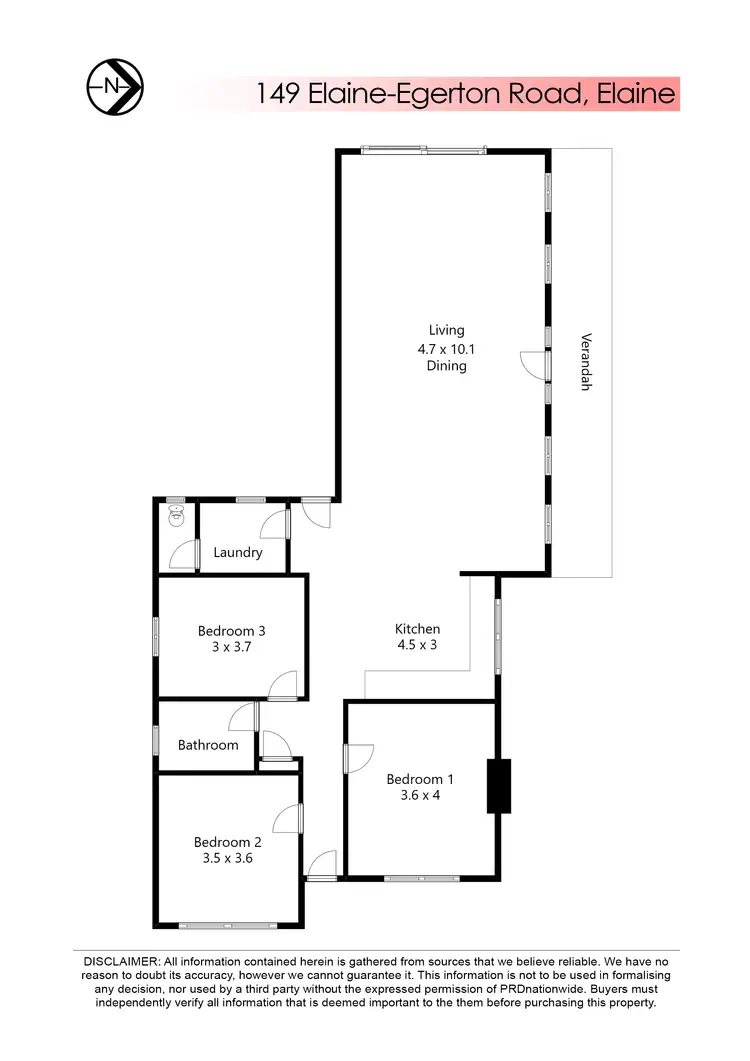 Floorplan of Homely house listing, 149 Elaine-Egerton Road, Elaine VIC 3334