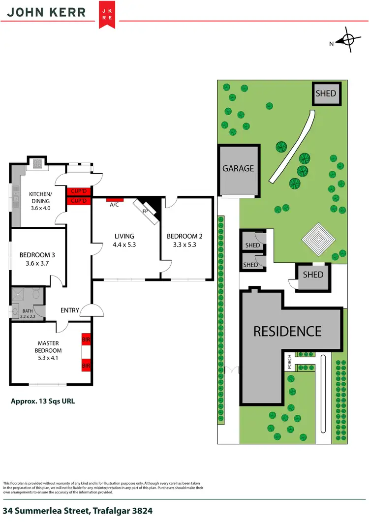 Floorplan of Homely house listing, 34 Summerlea Street, Trafalgar VIC 3824