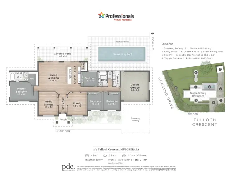 Floorplan of Homely house listing, 2A Tulloch Crescent, Mudgeeraba QLD 4213