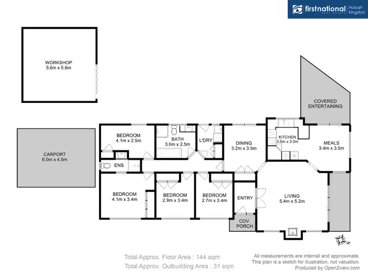 Floorplan of Homely house listing, 6 Peppermint Place, Margate TAS 7054