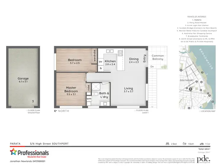 Floorplan of Homely unit listing, 3/6 High Street, Southport QLD 4215