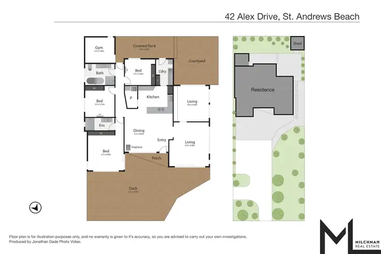 Floorplan of Homely house listing, 42 Alex Drive, St Andrews Beach VIC 3941