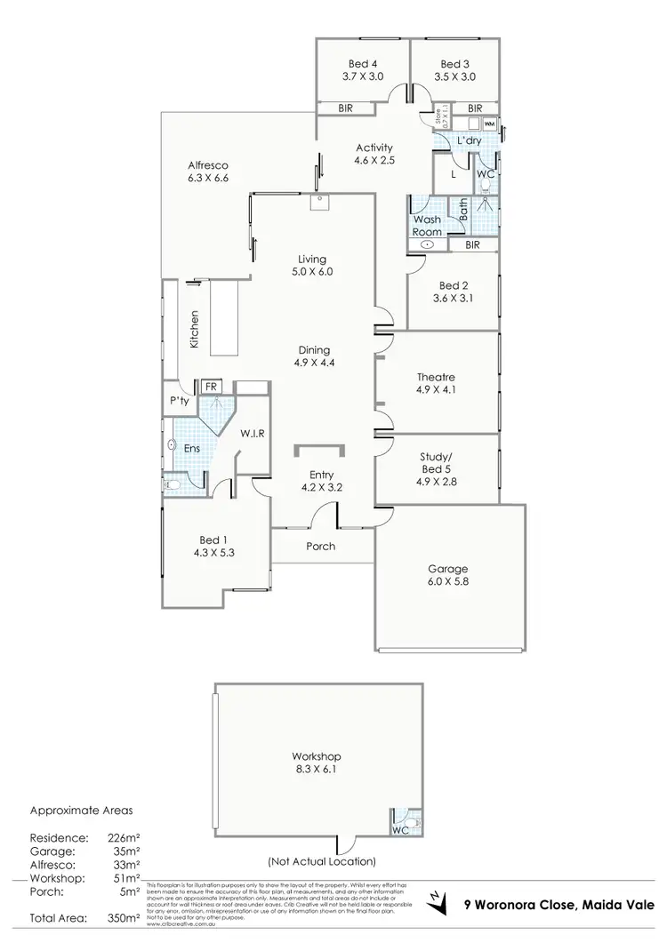 Floorplan of Homely house listing, 9 Woronora Close, Maida Vale WA 6057