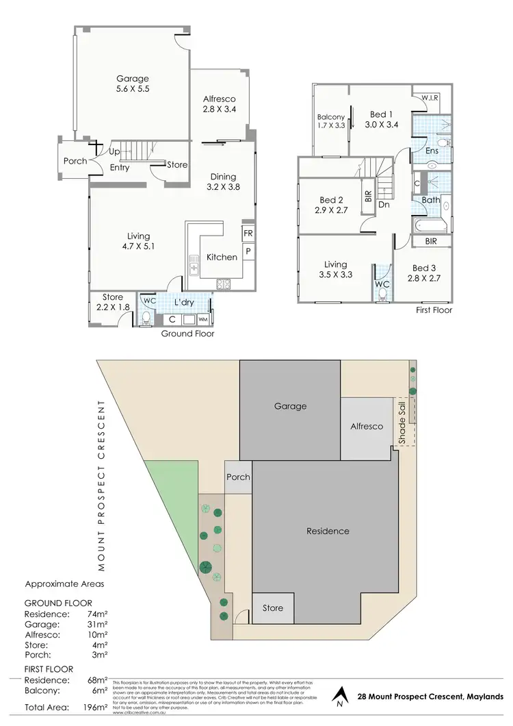 Floorplan of Homely house listing, 28 Mount Prospect Crescent, Maylands WA 6051