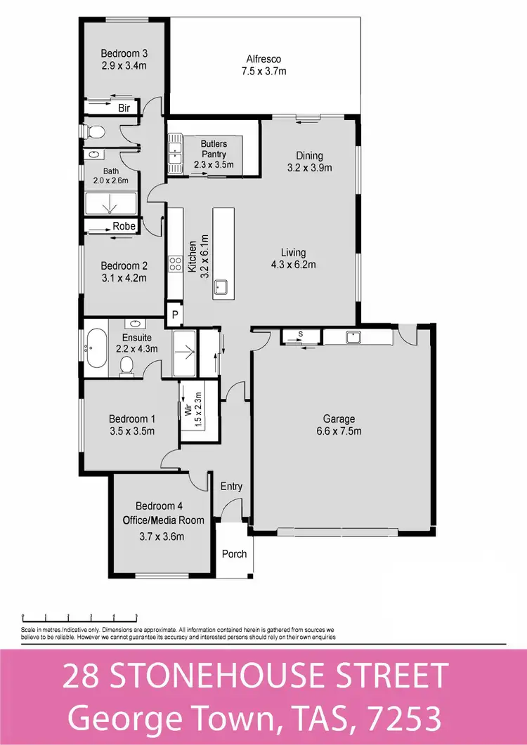 Floorplan of Homely house listing, 28 Stonehouse Street, George Town TAS 7253