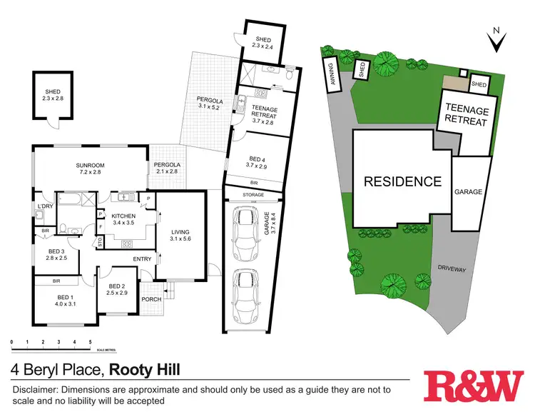 Floorplan of Homely house listing, 4 Beryl Place, Rooty Hill NSW 2766