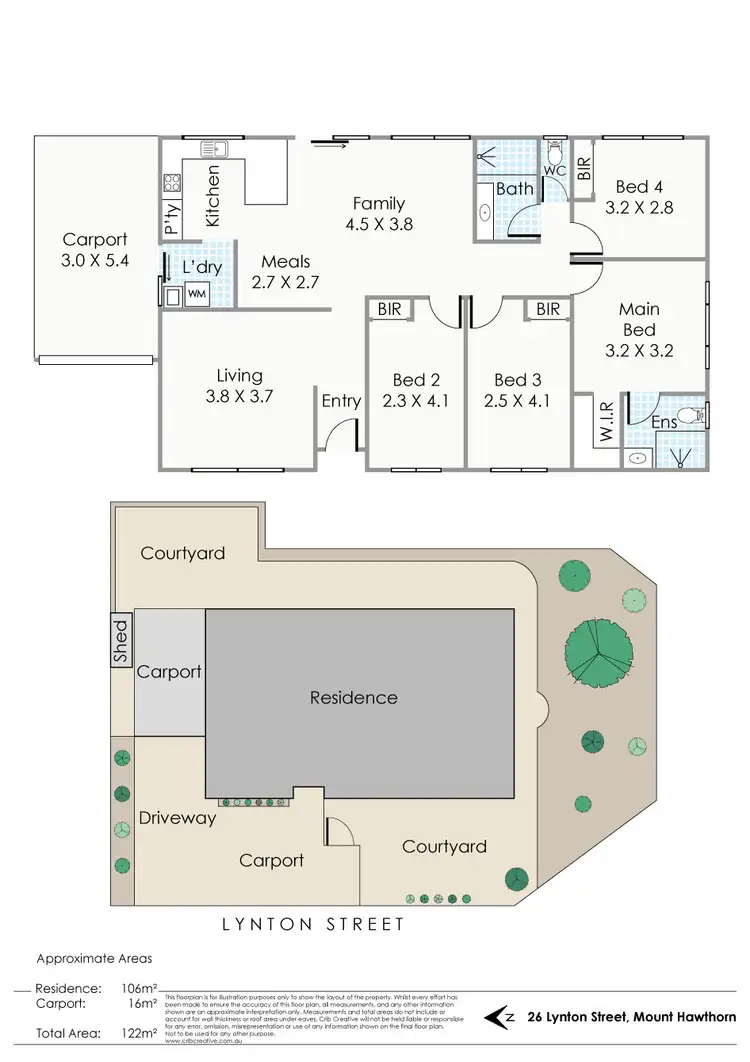 Floorplan of Homely house listing, 26 Lynton Street, Mount Hawthorn WA 6016