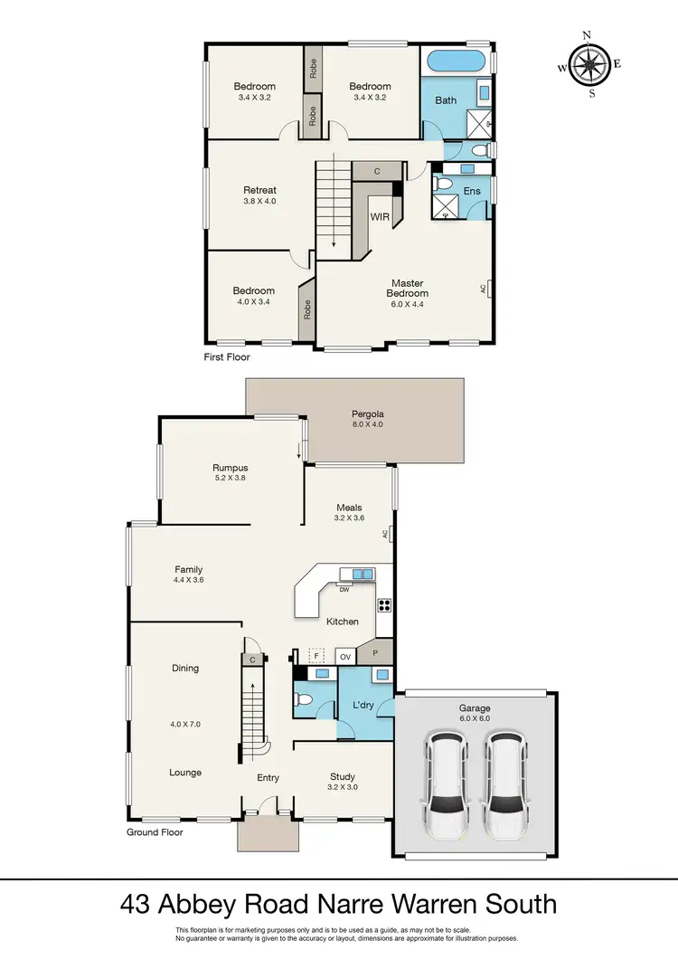 Floorplan of Homely house listing, 43 Abbey Road, Narre Warren South VIC 3805