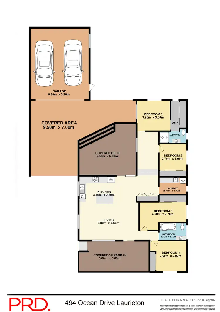 Floorplan of Homely house listing, 494 Ocean Drive, Laurieton NSW 2443