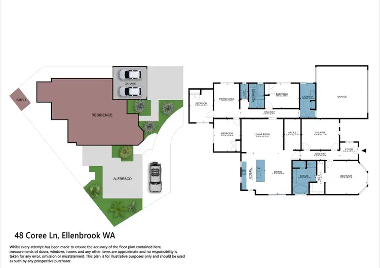 Floorplan of Homely house listing, 48 Coree Lane, Ellenbrook WA 6069