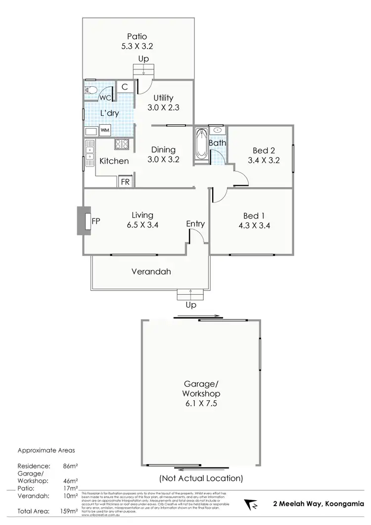 Floorplan of Homely house listing, 2 Meelah Way, Koongamia WA 6056